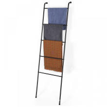 5 Tiers Blanket Ladder Against the Wall
